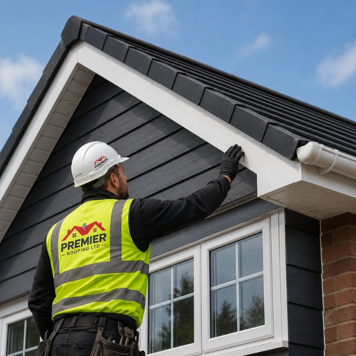 Premier Roofing Ltd fascia and soffit installation in Peterborough